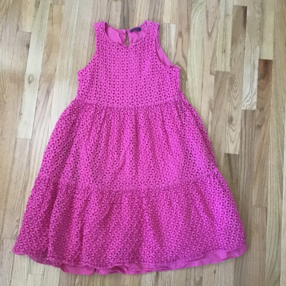 MDS Stripes Bubblegum Pink Eyelet Dress (w/ pockets) - As Seen On Goop Market